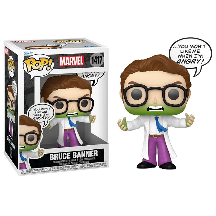 Marvel Pop! Vinyl Figure Bruce Banner [You Won't Like Me When I'm Angry] [1417] - Fugitive Toys