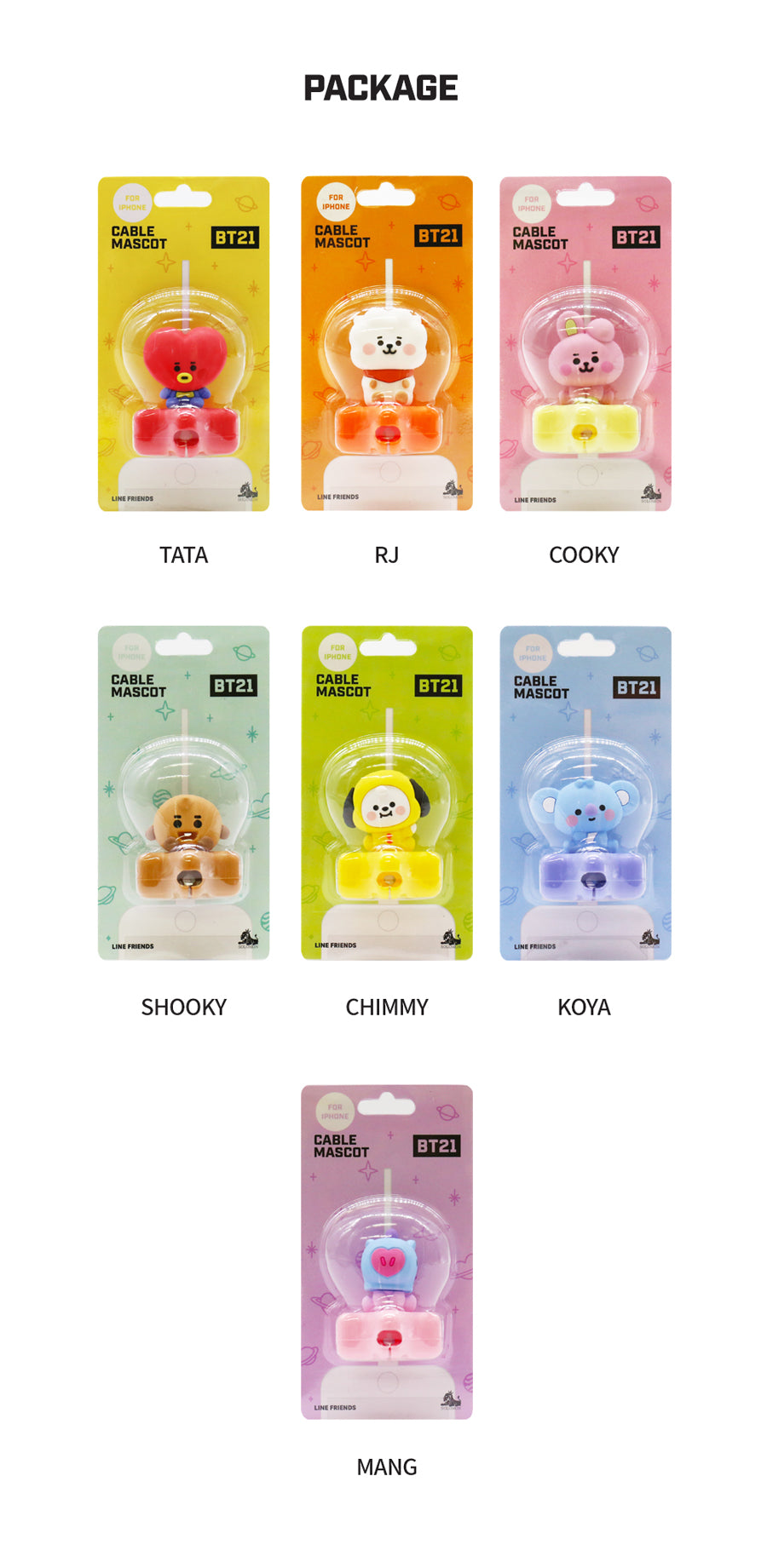 BT21 Cable Mascot - Koya - Fugitive Toys