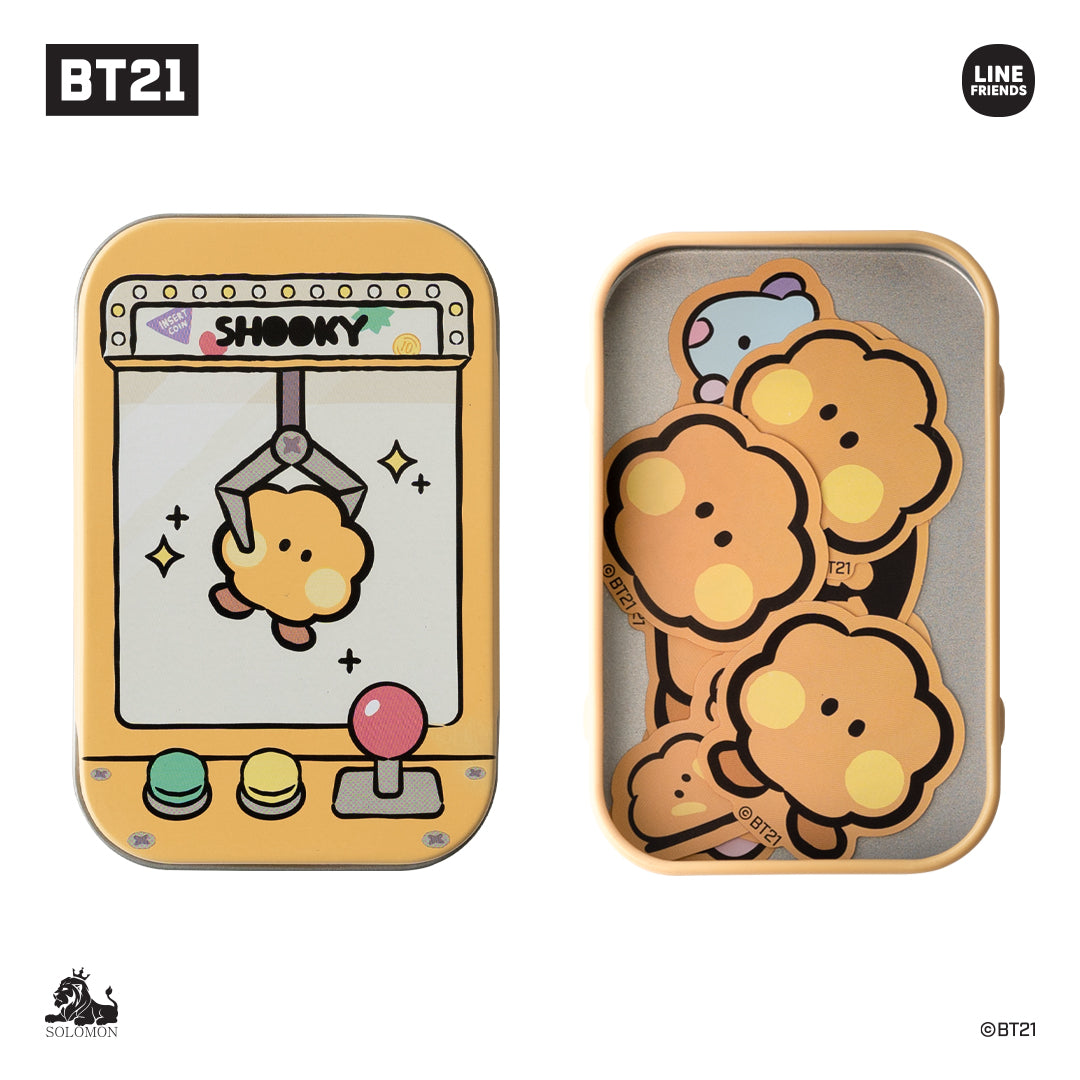 BT21 Minini Sticker Tin - Shooky - Fugitive Toys