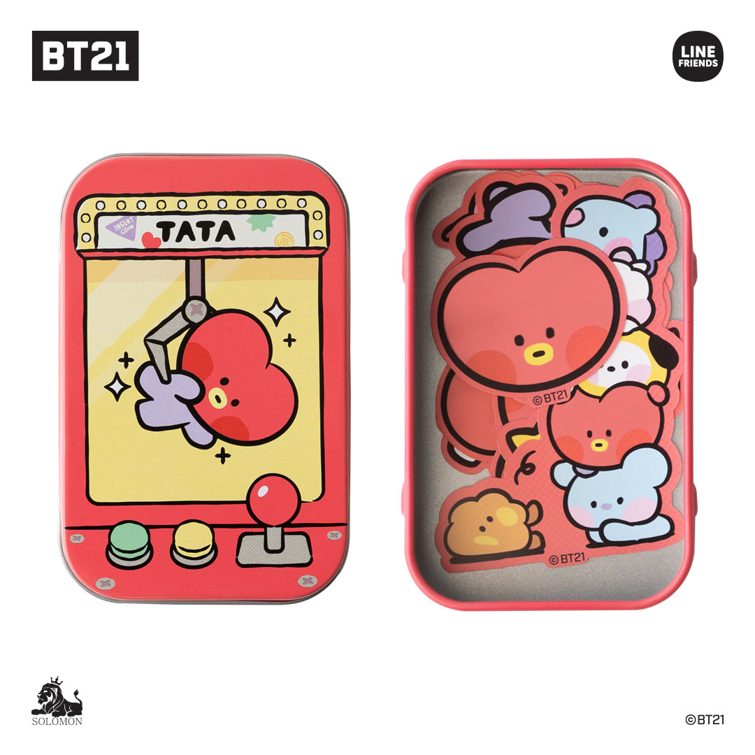 BT21 Minini Sticker Tin - Tata - Fugitive Toys