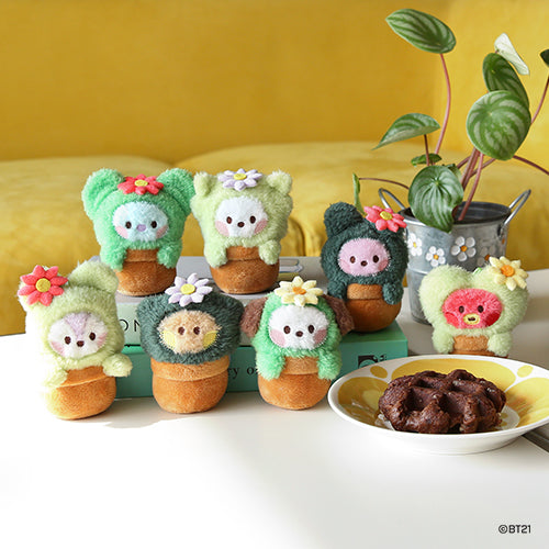 BT21 Minini Cactus Plush Keyring - RJ - Fugitive Toys