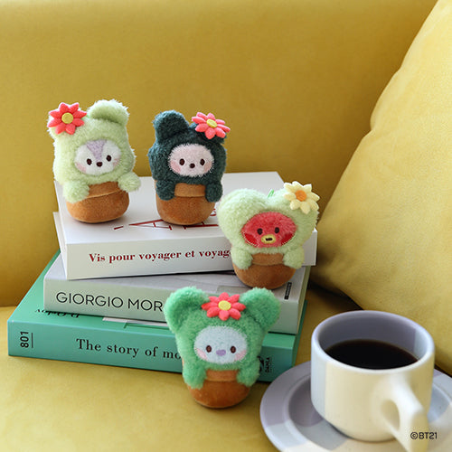 BT21 Minini Cactus Plush Keyring - Tata - Fugitive Toys