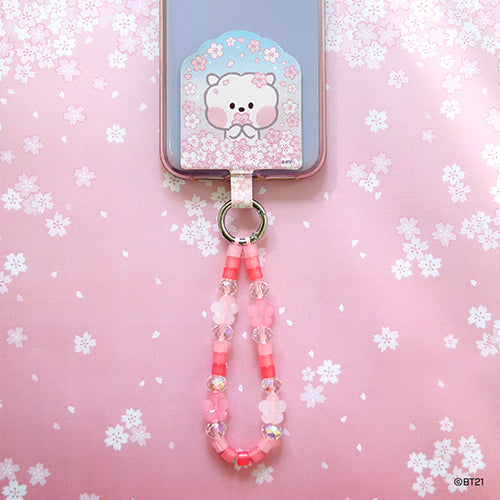 BT21 Phone Tag Holder Cherry Blossom - RJ - Fugitive Toys