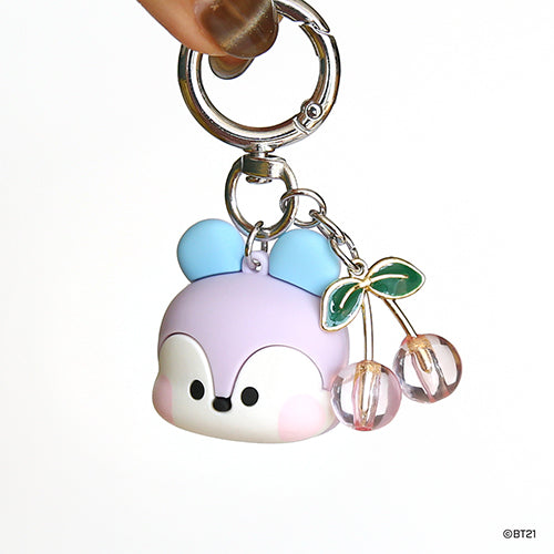 BT21 Minini Face Lip Balm Holder Keyring - Mang - Fugitive Toys