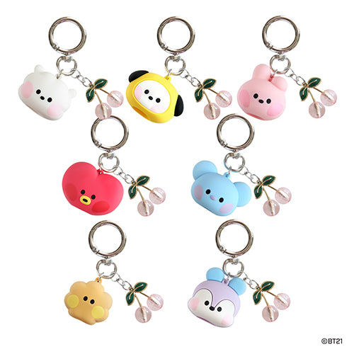BT21 Minini Face Lip Balm Holder Keyring - Tata - Fugitive Toys