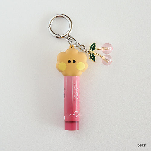 BT21 Minini Face Lip Balm Holder Keyring - Shooky - Fugitive Toys