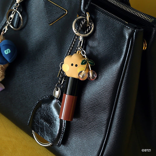 BT21 Minini Face Lip Balm Holder Keyring - Shooky - Fugitive Toys