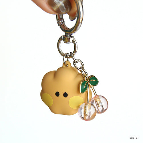 BT21 Minini Face Lip Balm Holder Keyring - Shooky - Fugitive Toys