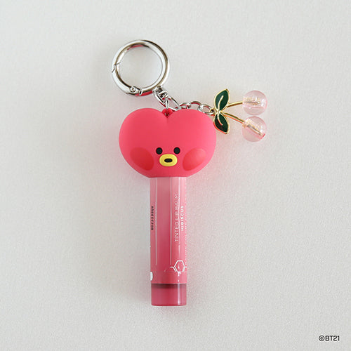 BT21 Minini Face Lip Balm Holder Keyring - Tata - Fugitive Toys