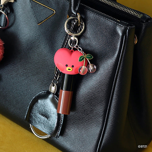 BT21 Minini Face Lip Balm Holder Keyring - Tata - Fugitive Toys