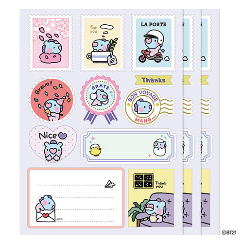 BT21 Minini Removable Gift Sticker - Mang - Fugitive Toys