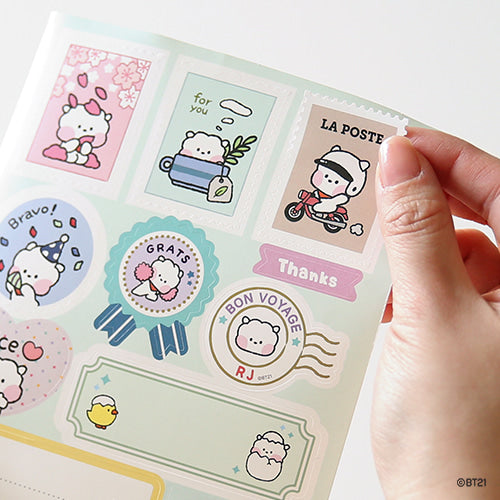 BT21 Minini Removable Gift Sticker - RJ - Fugitive Toys