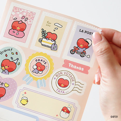 BT21 Minini Removable Gift Sticker - Tata - Fugitive Toys