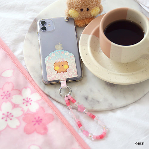 BT21 Phone Tag Holder Cherry Blossom - Shooky - Fugitive Toys