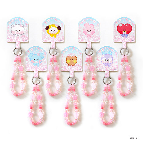 BT21 Phone Tag Holder Cherry Blossom - Shooky - Fugitive Toys