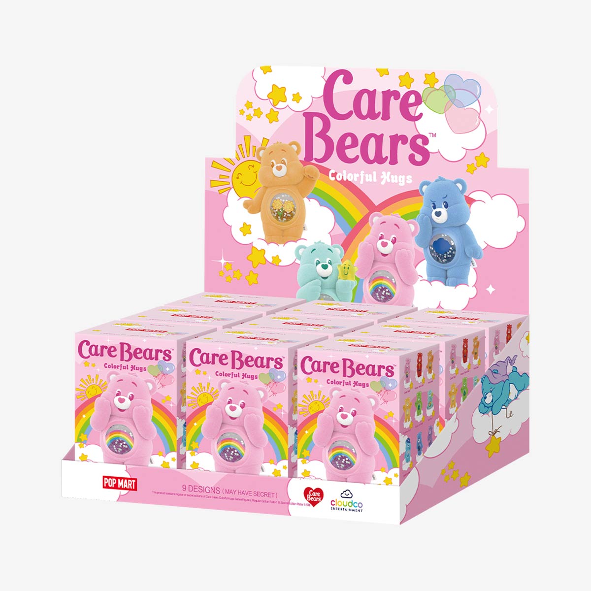 POP MART Care Bears Colorful Hugs Series Figures [1 Sealed Case] - Fugitive Toys