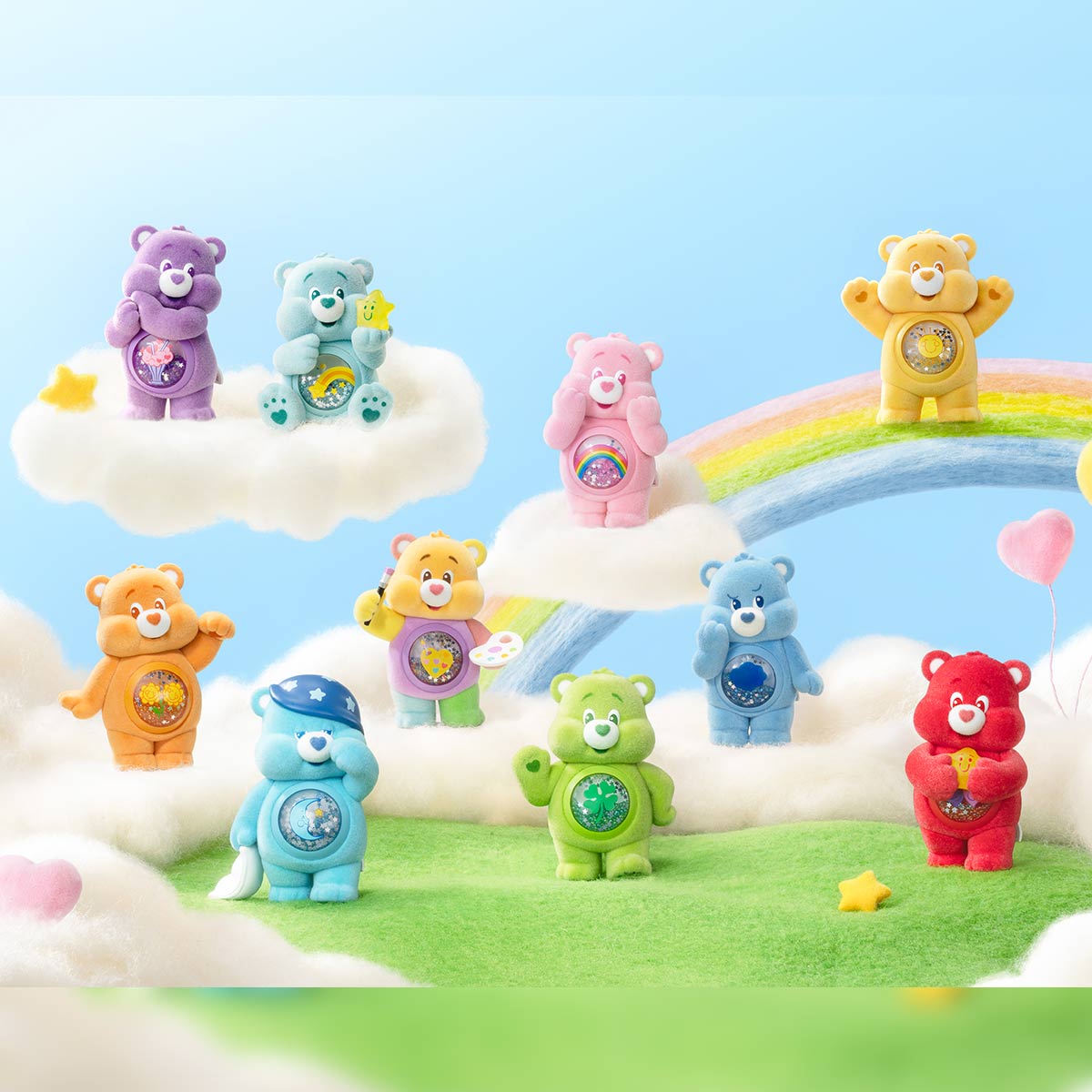 POP MART Care Bears Colorful Hugs Series Figures [1 Sealed Case] - Fugitive Toys