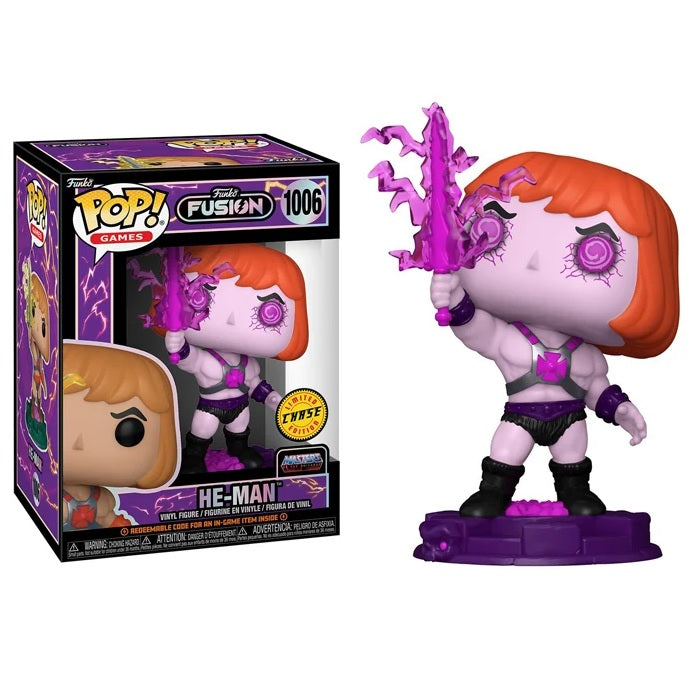 Funko Fusion Pop! Vinyl Figure He-Man [Eddi-fied] [Masters of the Universe] [Chase] [1006] - Fugitive Toys