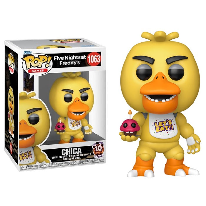 Five Nights at Freddy's 10th Anniversary Pop! Vinyl Figure Chica [1063] - Fugitive Toys