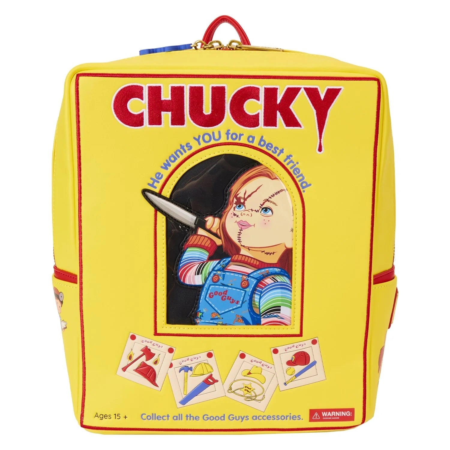 Loungefly x Chucky Good Guys Box Mini Backpack - Fugitive Toys
