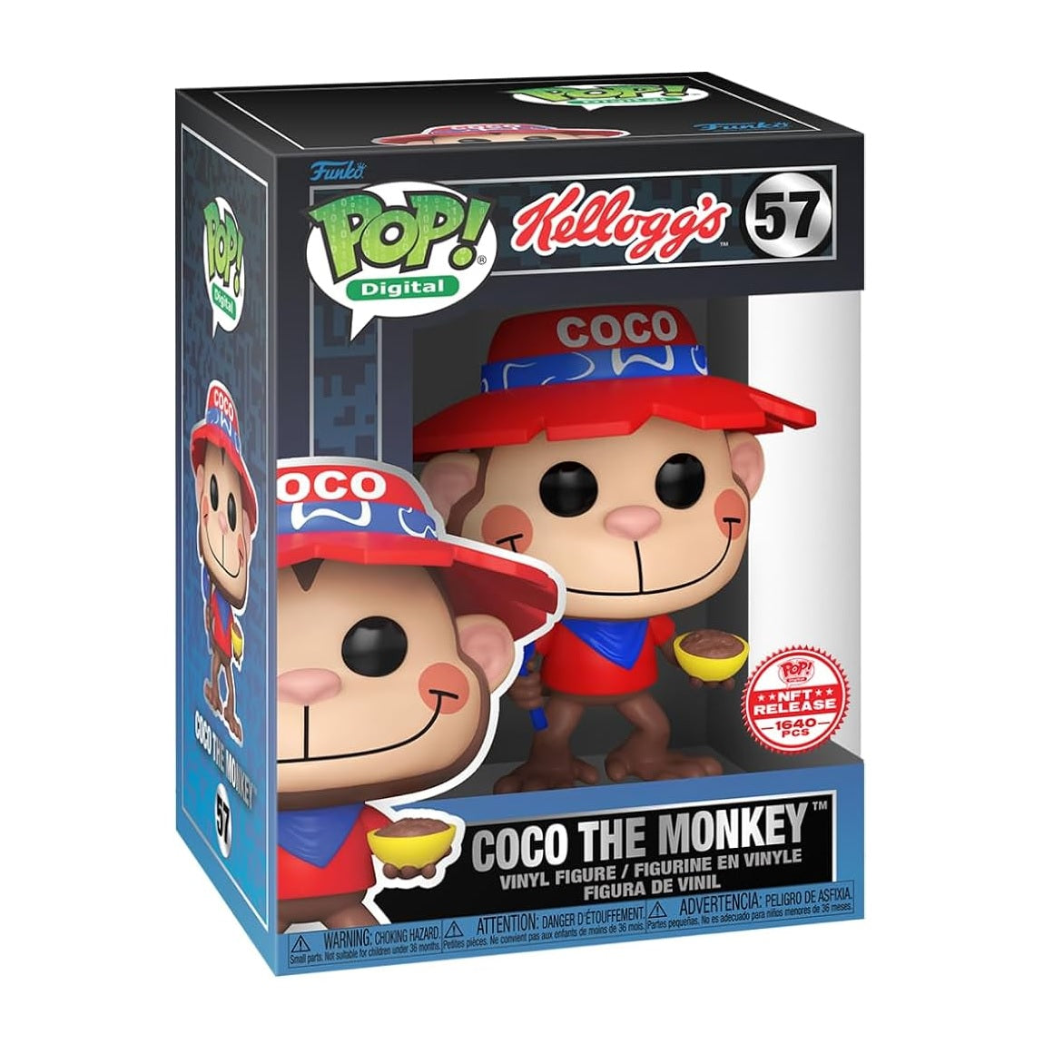 Digital Pop! Vinyl Figufe Coco the Monkey [Coco Puffs] [Legendary NFT] [57] - Fugitive Toys