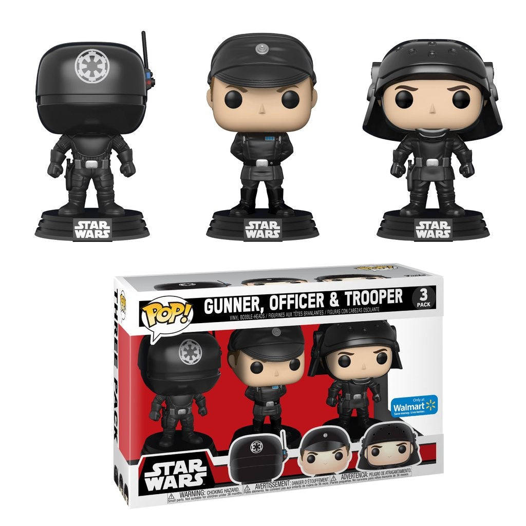 Star Wars Pop! Vinyl Figure Gunner, Officer, and Trooper (Death Star 3-Pack) [Walmart] - Fugitive Toys