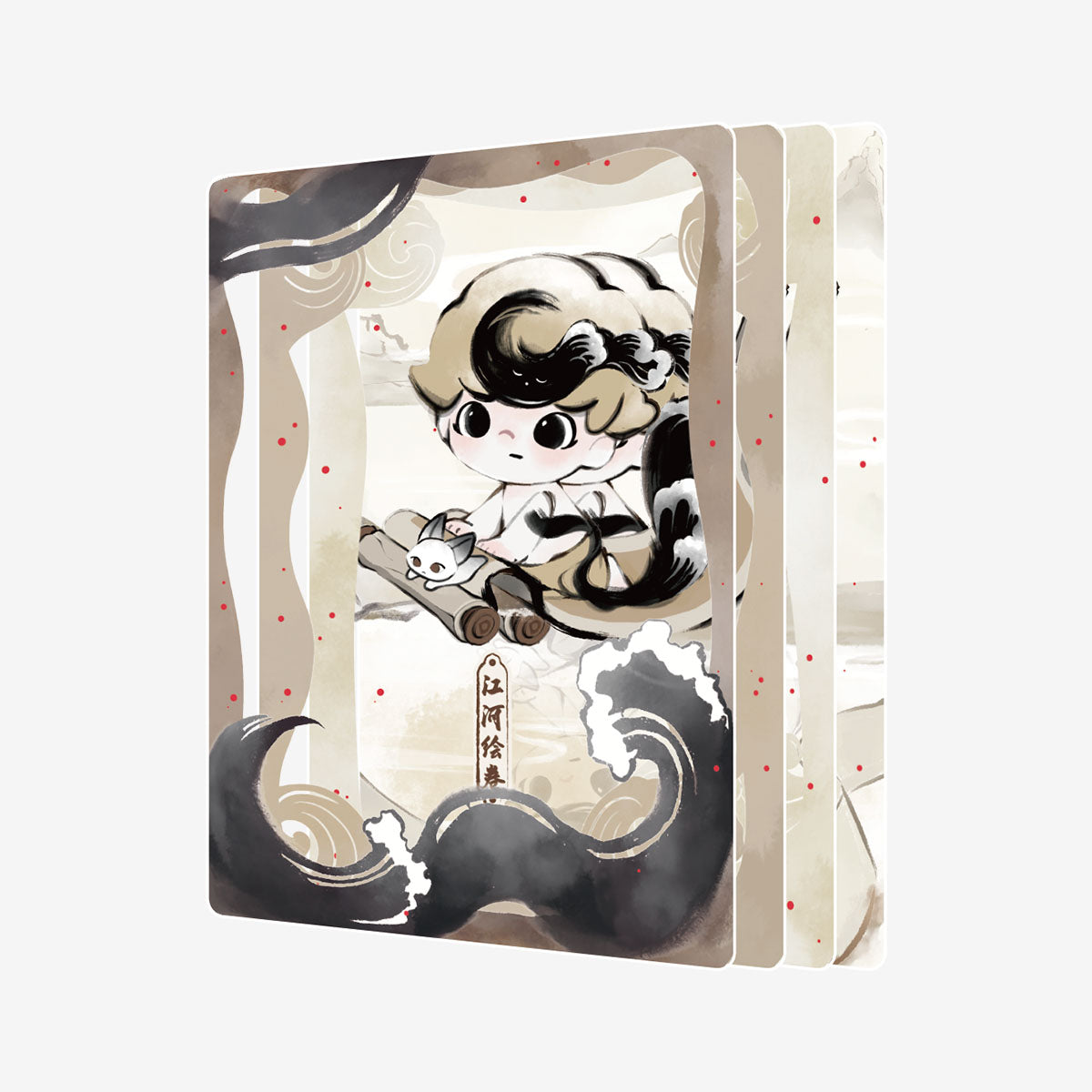 POP MART DIMOO Stories in the Cup Series Figures Art Collection Cards - Fugitive Toys