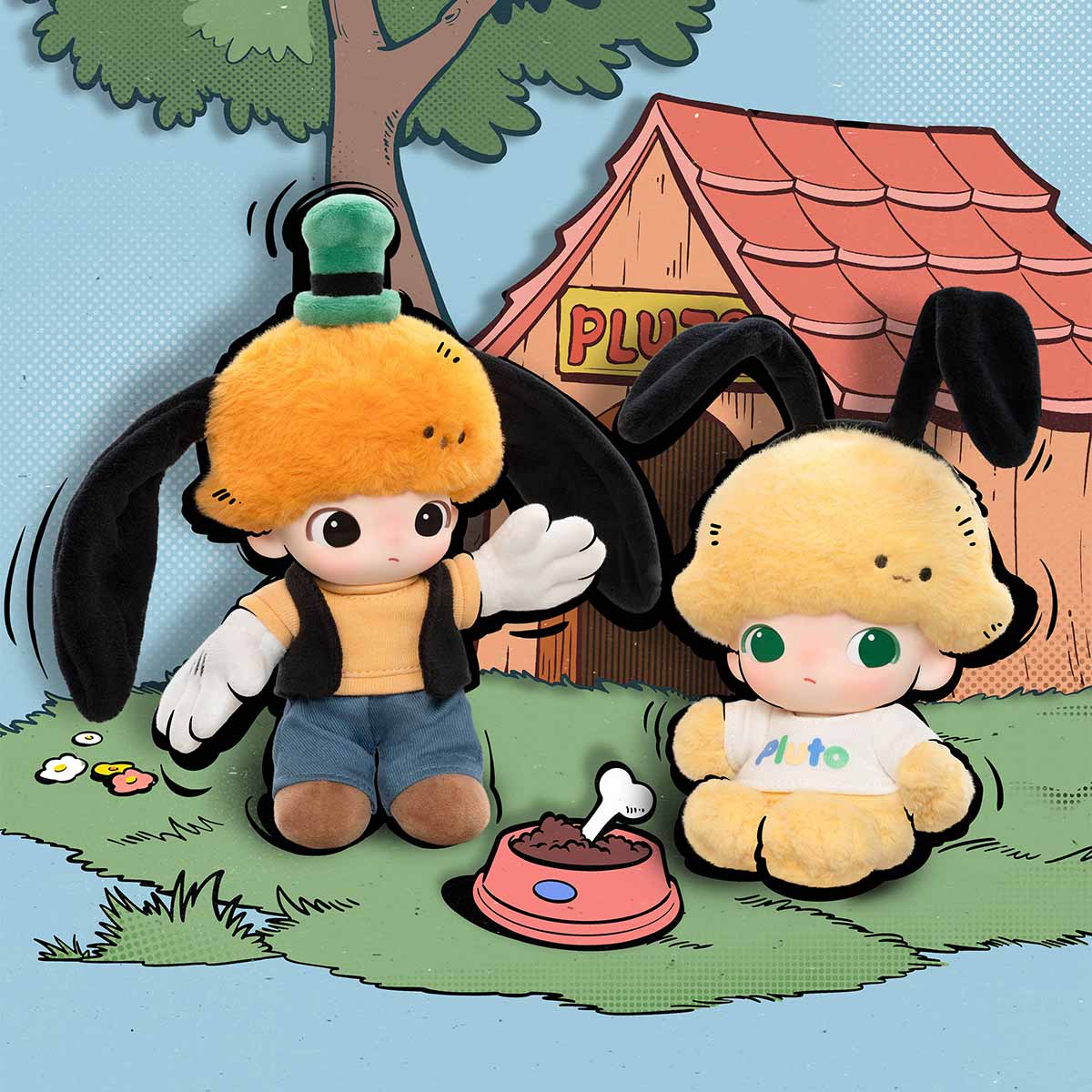 POP MART DIMOO WORLD × DISNEY Series-Vinyl Plush Keychain [1 Blind Box] - Fugitive Toys