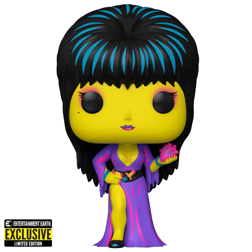 Elvira Mistress of the Dark 40th Pop! Vinyl Figure Blacklight Elvira [Entertainment Earth] [68] - Fugitive Toys