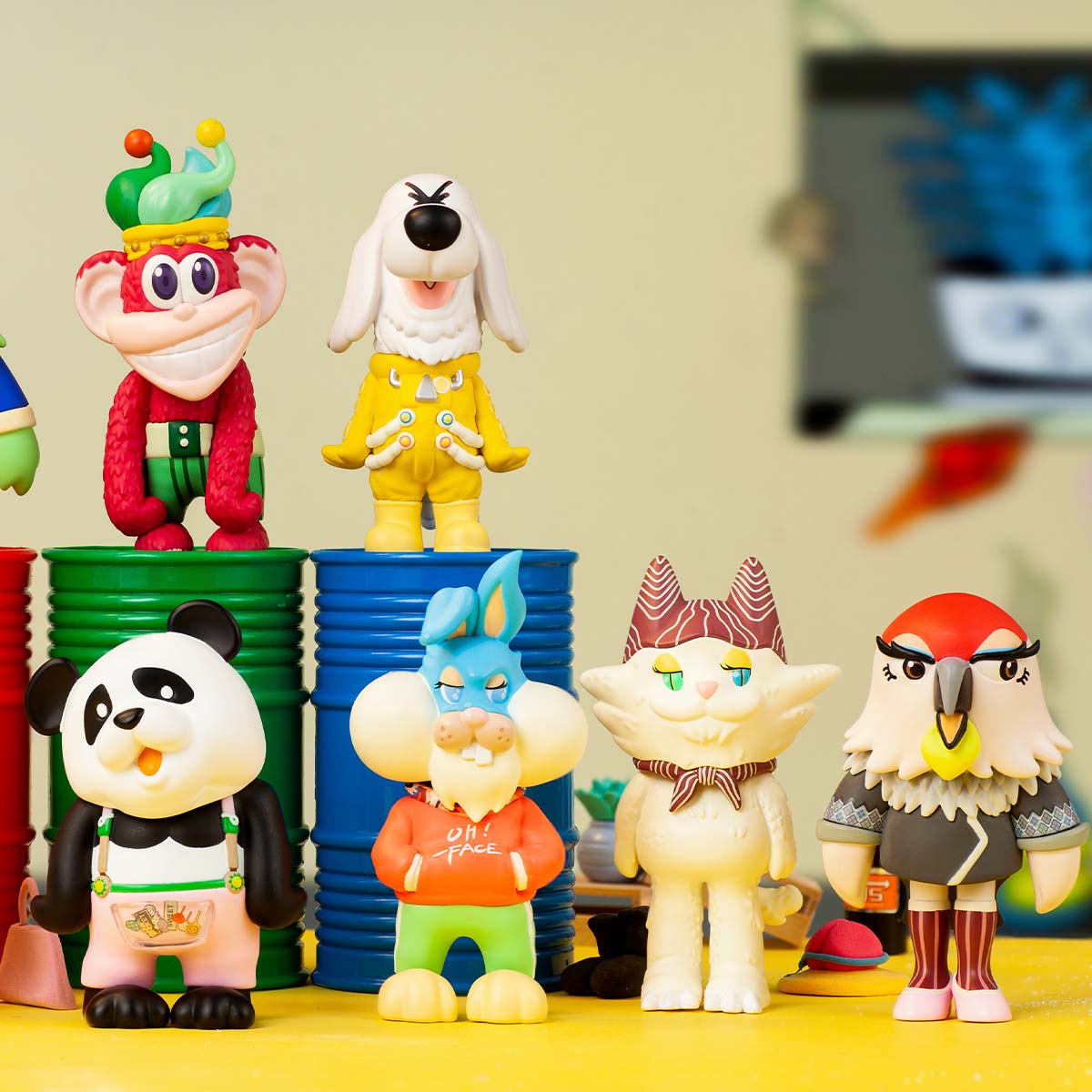 POP MART COOLRAINLABO Oh Face Series [1 Blind Box] - Fugitive Toys