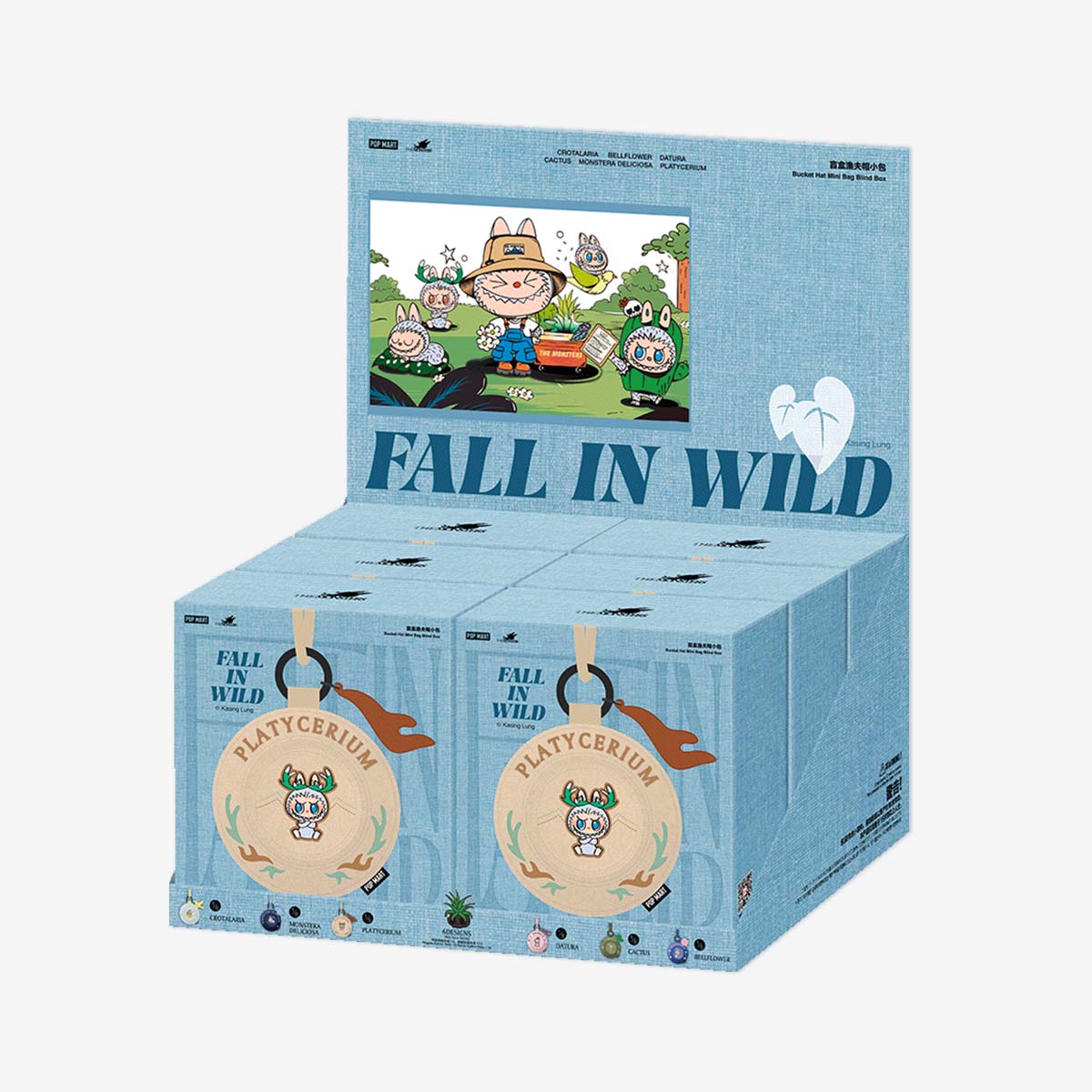 POP MART THE MONSTERS FALL IN WILD SERIES-Bucket Hat Mini Bag [1 Sealed Case] - Fugitive Toys