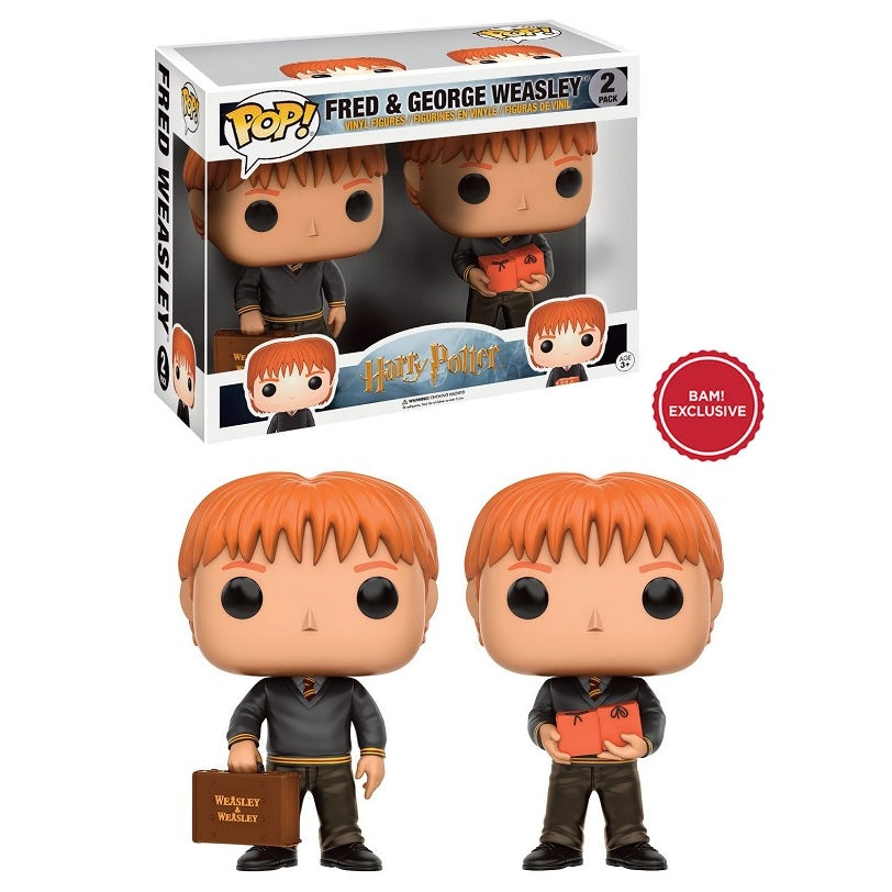 Harry Potter Pop! Vinyl Figure Fred & George Weasley [BAM Exclusive] [2-Pack] - Fugitive Toys