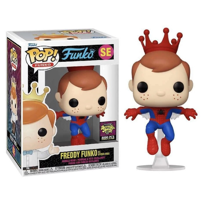 Freddy Funko Pop! Vinyl Figure Spider-Man [Marvel] [Fundays 2022 Blacklight Battle] [SE} - Fugitive Toys