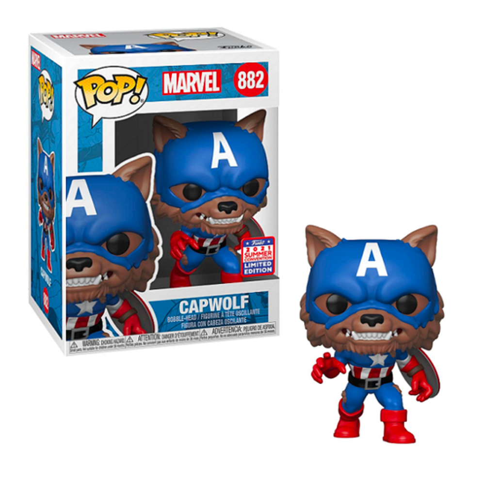 Fugitive Toys Funko Marvel Pop! Vinyl Figure Capwolf (Summer Convention 2021) [882]