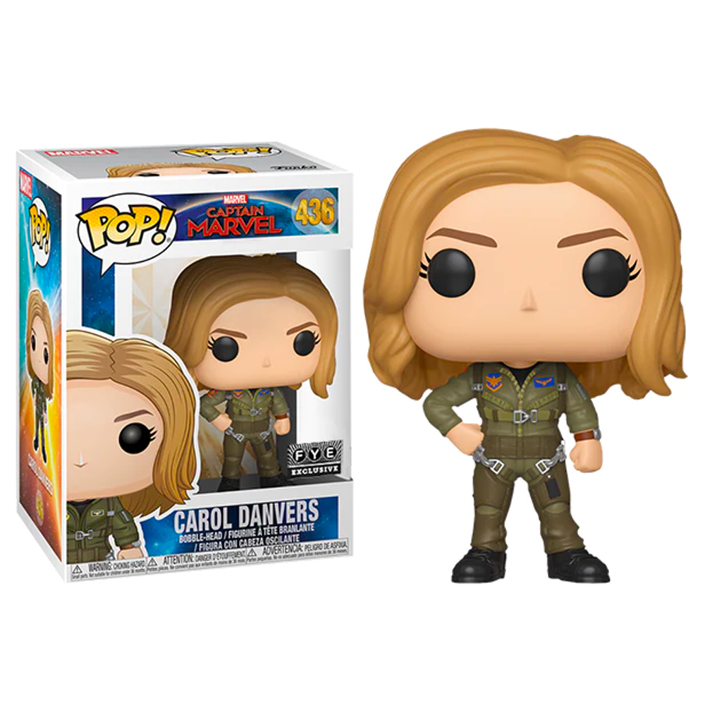 Fugitive Toys Funko Captain Marvel Pop! Vinyl Figure Carol Danvers (FYE)[436]