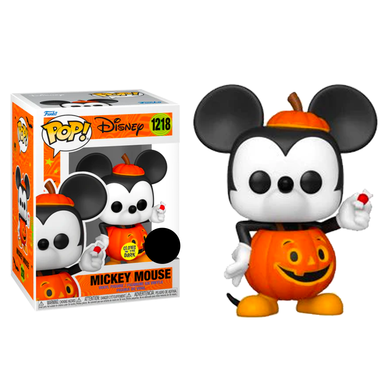 Disney Pop! Vinyl Figure Mickey Mouse Trick or Treat (GITD) [1218] Fugitive Toys Funko