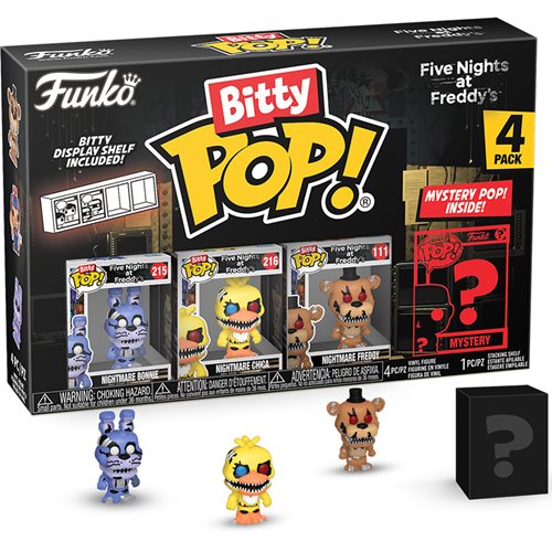 Bitty Pop! Five Nights at Freddys Nightmare Series 4 (4-Pack) - Fugitive Toys