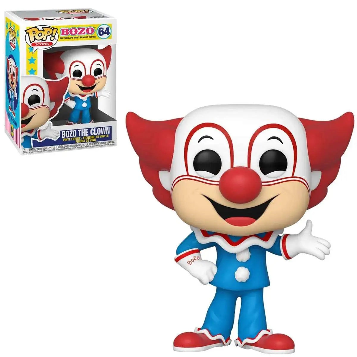 Icons Pop! Vinyl Figure Bozo the Clown [64] - Fugitive Toys