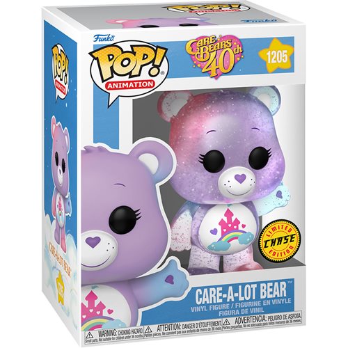 Care Bears 40th Pop! Vinyl Figure Care-a-Lot Bear Glitter [Chase] [1205] - Fugitive Toys