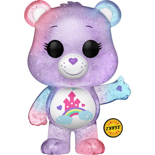 Care Bears 40th Pop! Vinyl Figure Care-a-Lot Bear Glitter [Chase] [1205] - Fugitive Toys