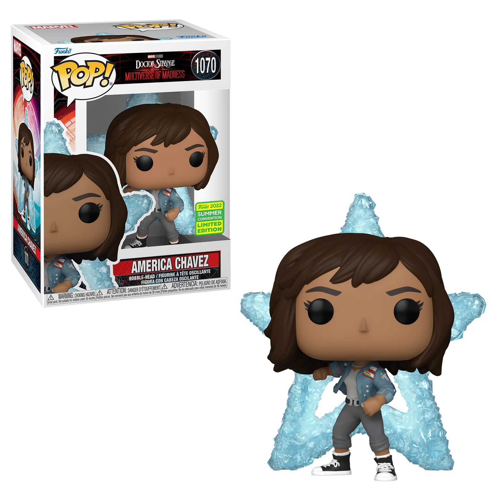 Doctor Strange Multiverse of Madness Pop! Vinyl Figure America Chavez with Star Portal [1070] - Fugitive Toys