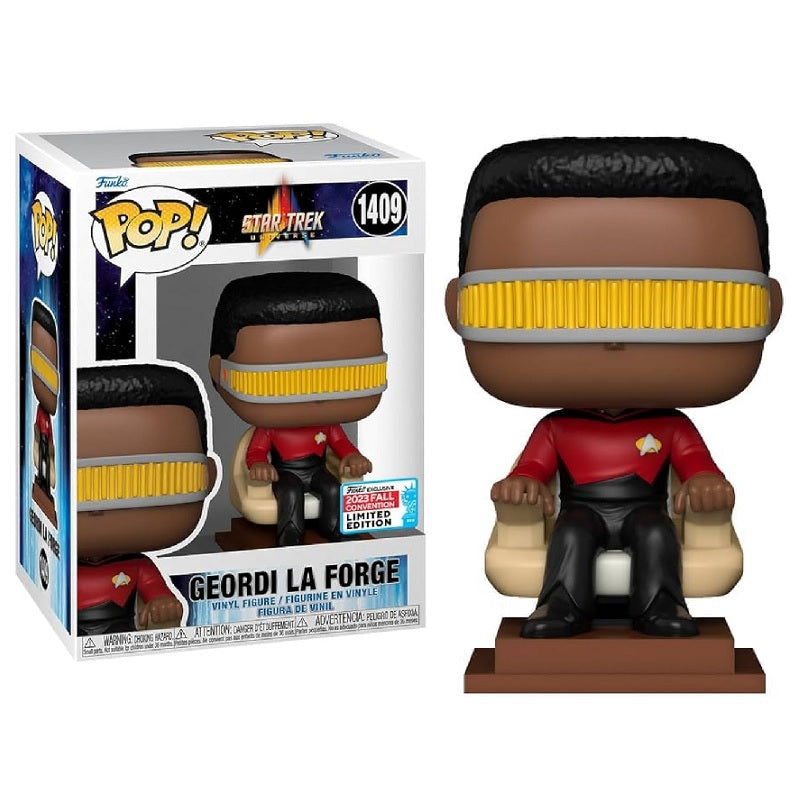 Star Trek Universe Pop! Vinyl Figure Geordi La Forge in Captain's Chair] [Fall Convention 2023] [1409] - Fugitive Toys