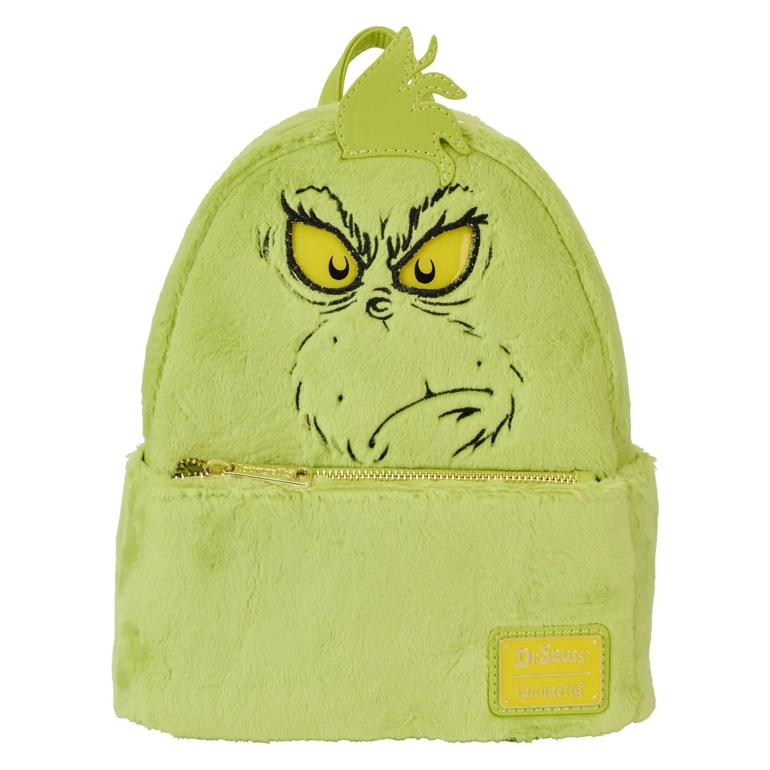 Loungefly x Dr. Seuss' How The Grinch Stole Christmas! Plush Cosplay Light Up Mini Backpack - Fugitive Toys