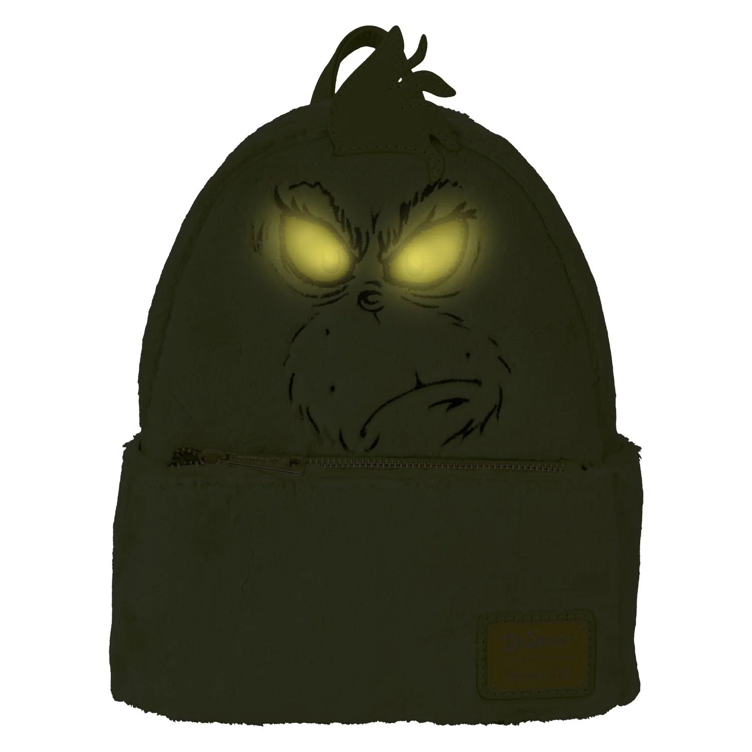 Loungefly x Dr. Seuss' How The Grinch Stole Christmas! Plush Cosplay Light Up Mini Backpack - Fugitive Toys