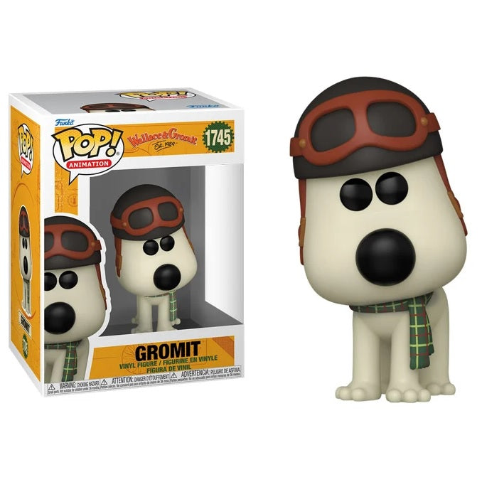 Wallace and Gromit Pop! Vinyl Figure Gromit [Aviator Hat] [1745] - Fugitive Toys
