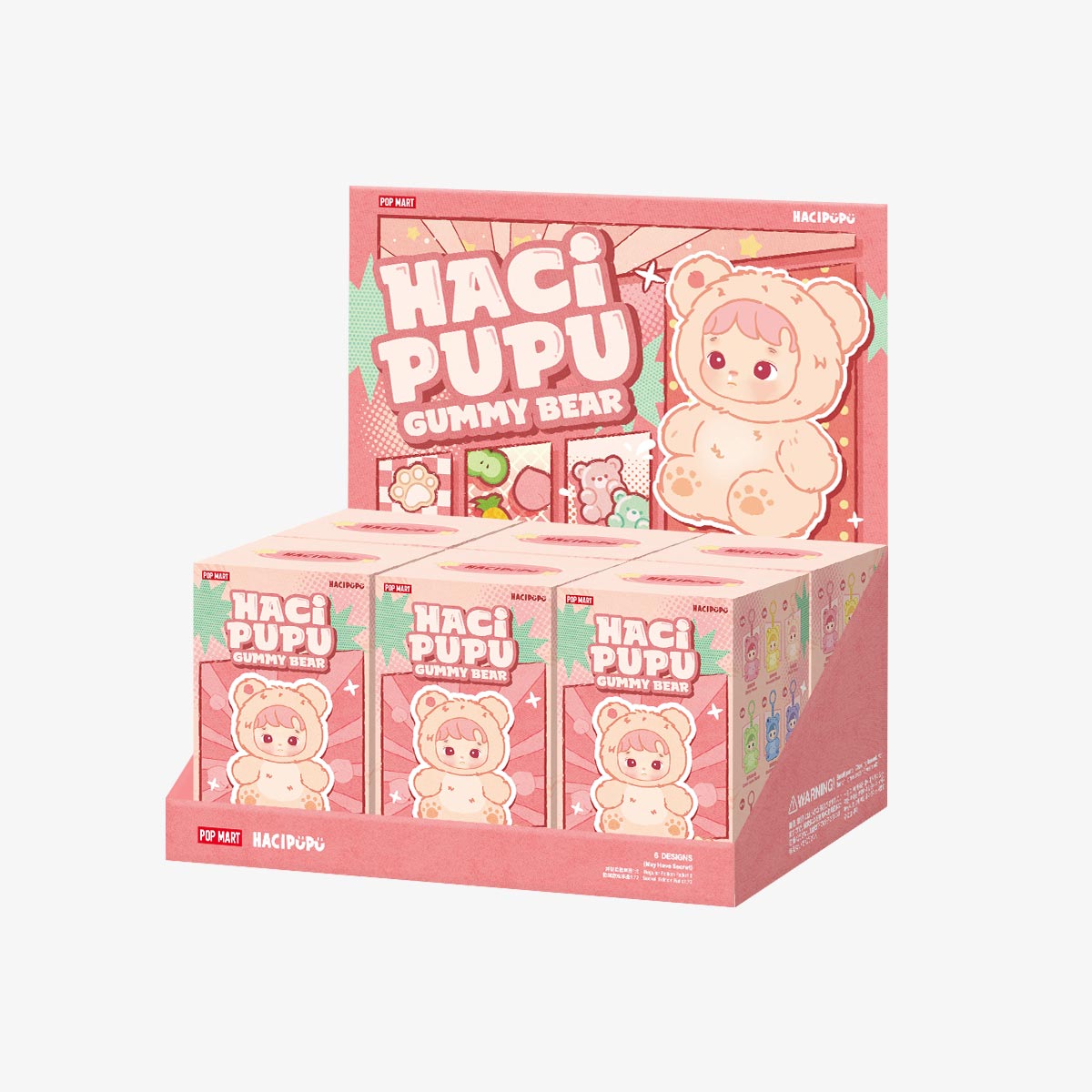 POP MART HACIPUPU Gummy Bear Series-Vinyl Plush Pendant [1 Sealed Case] - Fugitive Toys