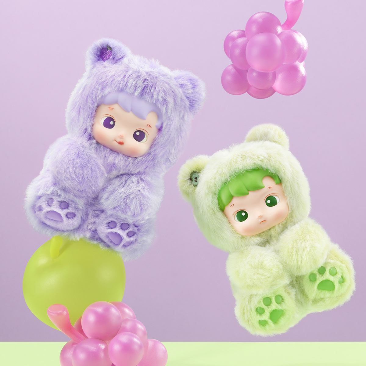 POP MART HACIPUPU Gummy Bear Series-Vinyl Plush Pendant [1 Sealed Case] - Fugitive Toys