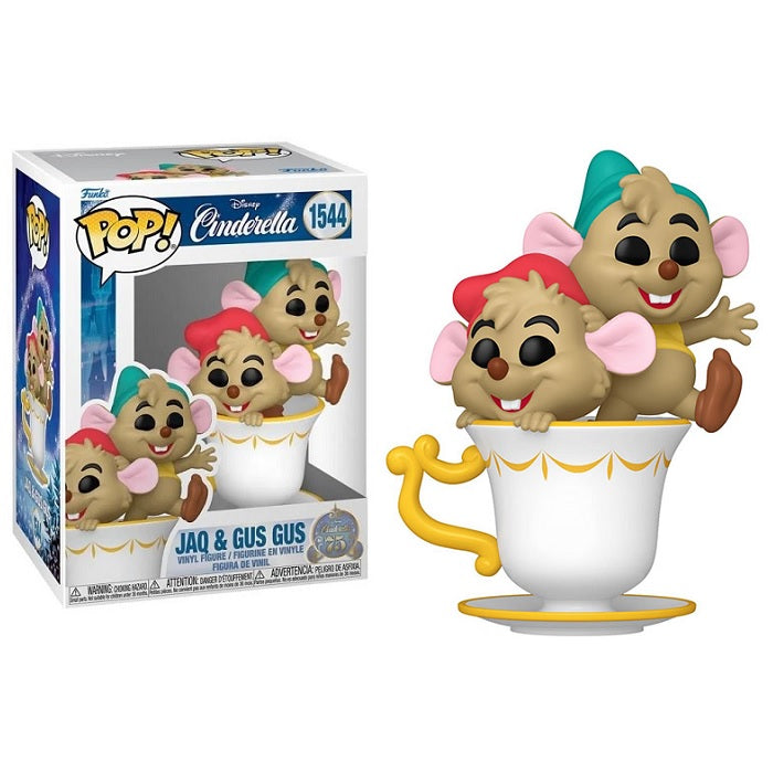 Disney Cinderella 75th Anniversary Pop! Vinyl Figure Jaq & Gus Gus [1544] - Fugitive Toys