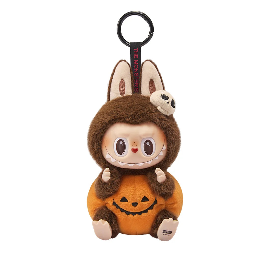 POP MART THE MONSTERS LABUBU Happy Halloween Party Series - Sitting Pumpkin Vinyl Plush Pendant - Fugitive Toys
