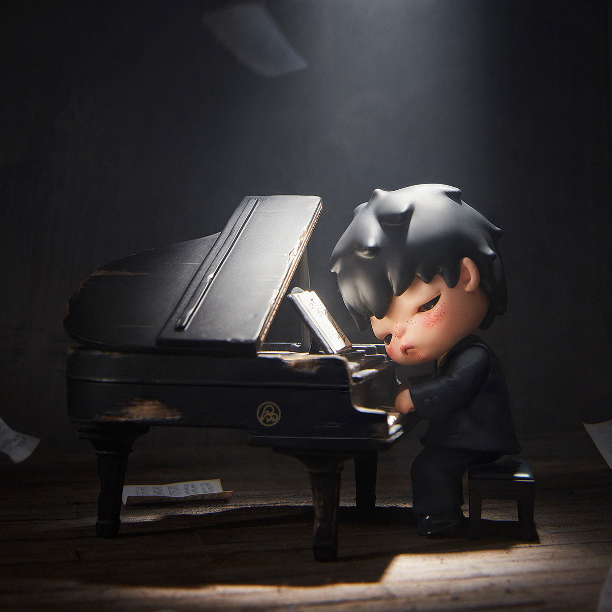 POP MART Hirono The Pianist Figure - Fugitive Toys